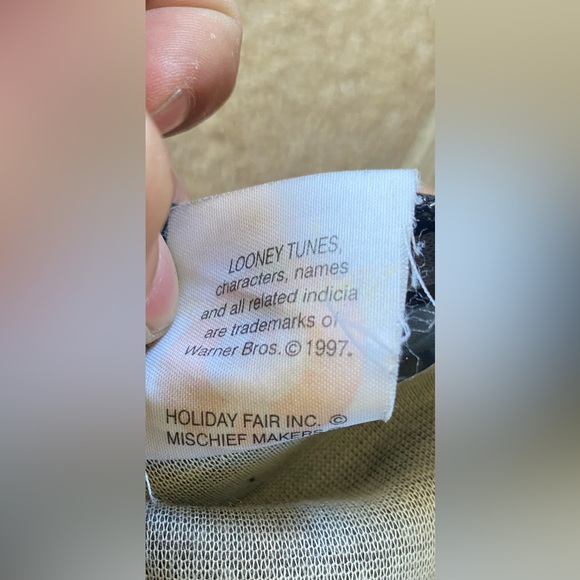 Y2K 90s Looney Tunes Tweety Bird Embroidered Faux Leather Backpack Crossbody VTG - Picture 7 of 7